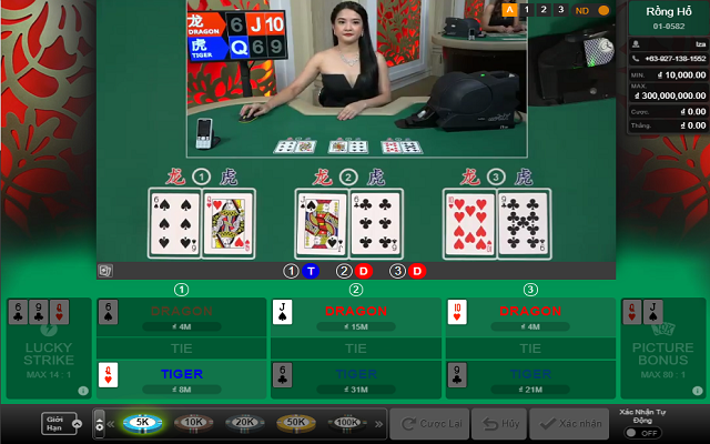 Trong game bài Rồng Hổ, người chơi cần nắm chắc cách tính điểm 